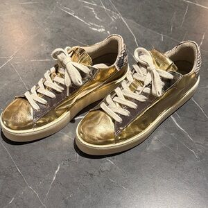 All Saints Gold and Silver Women's Sneakers